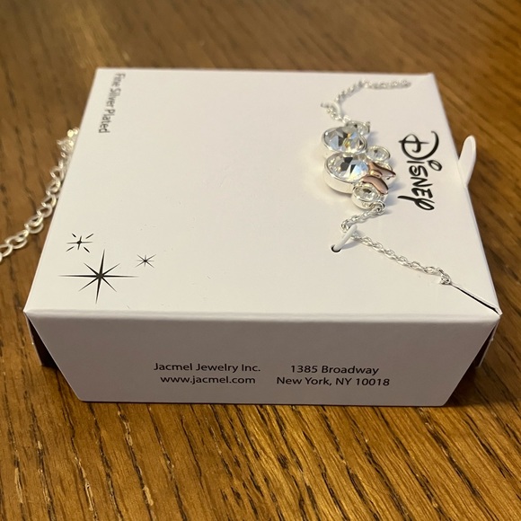 Mickey and Minnie fine silver plated Brass necklace ❤️ - Picture 6 of 8